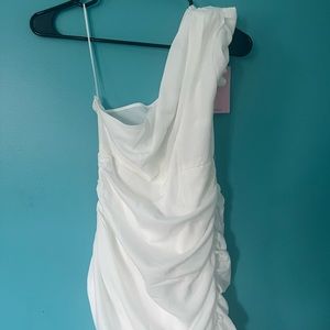 NOT FAIR ON ME DRESS WHITE